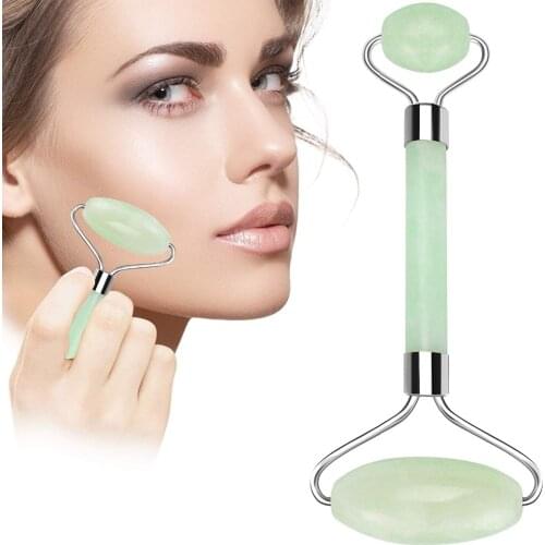 Massage roller Slimming Face Massager Lifting Tool Natural Jade Facial Massage Roller Stone Skin Massageing Beauty Care Tool