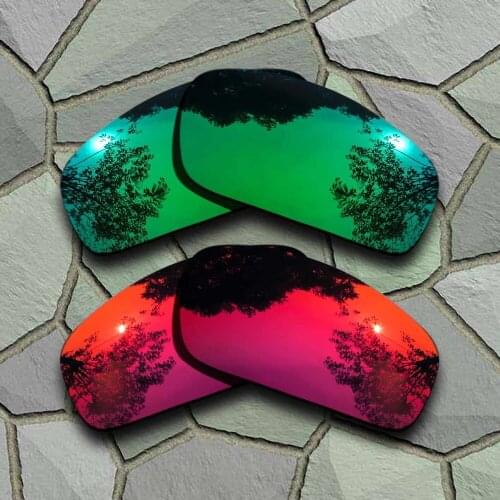 Jade Green&Violet Red Sunglasses Polarized Replacement Lenses for Monster Pup