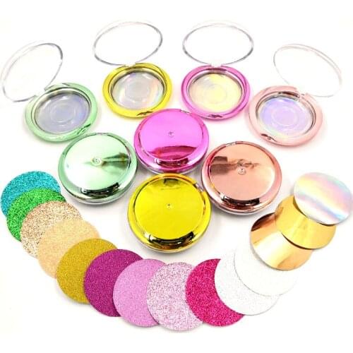 100pcs mix Transparent plastic eyelashes box custom your own logo eyelashes package wholesale Colorful element box with tray