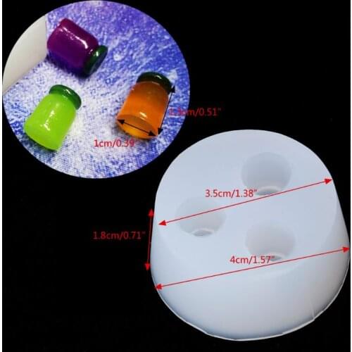 Mini Jam Jar Bottle Pendant UV Resin Casting Mold Silicone Mold Jewelry Making