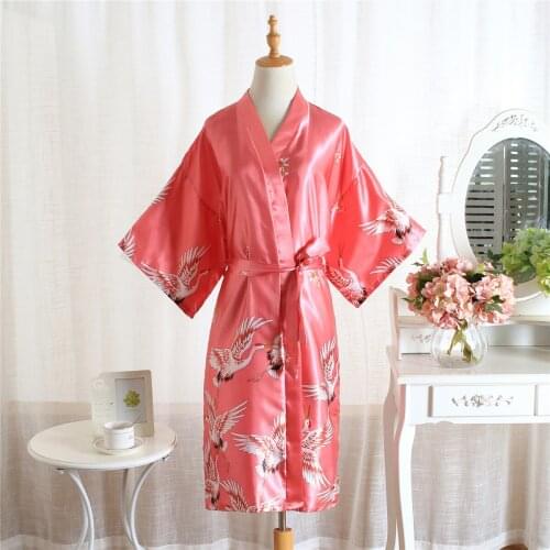 Womens Wedding Nightgown Simulation Silk Summer Home Sleepwear Bridesmaid Robes Party Supplies