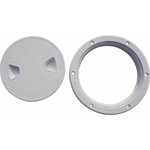 6'' Marine Screw Out Deck Plate Inspection Hatch Plastic Access Boat RV