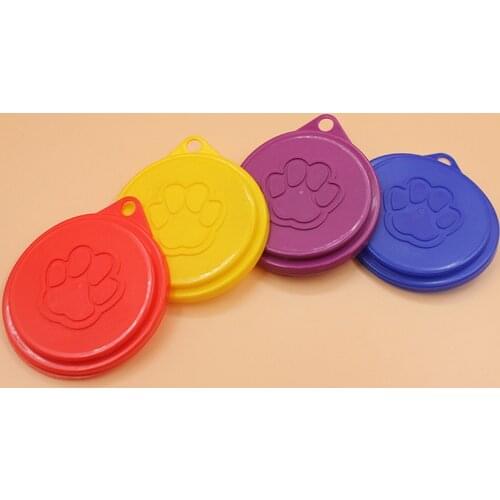 8.8cm 7.5cm 2pcs Pet Dog Cat Food Snacks Can Tin Lid Covers Food Cover Kitchen Storage