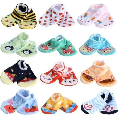 5pairs/Lot Baby Socks Floor Shoe Newborn Foot Cover Infant Girls Casual Child Socks