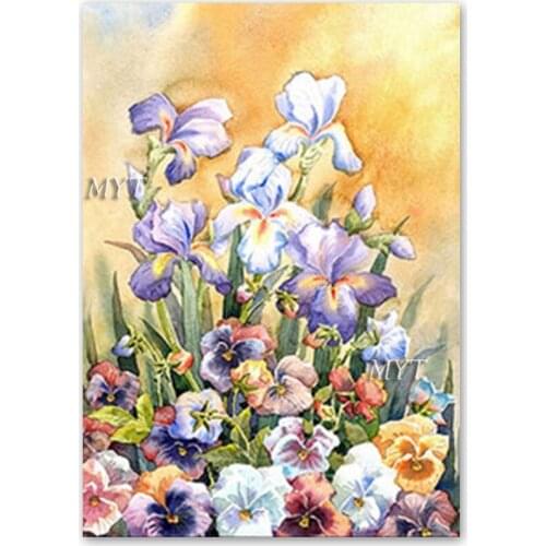 100% Hand-painted Colors Flowers Oil Painting Canvas Art Wall Decorative Outdoor Landscape Picture Artwork Paintings Hot Selling