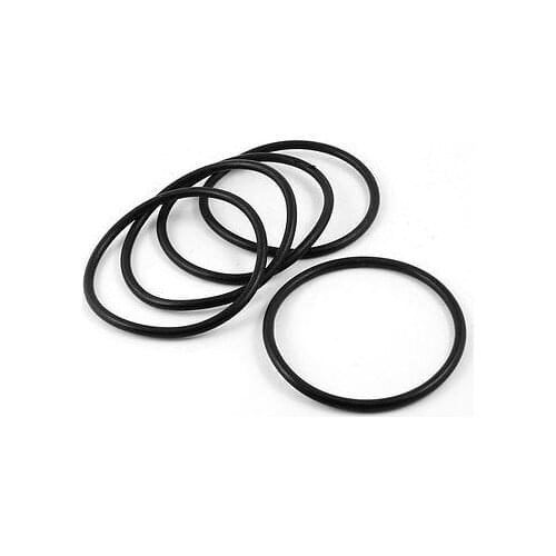 5 Pcs 90mm x 80mm x 5mm Rubber Oil Sealing O Rings for Mechanical