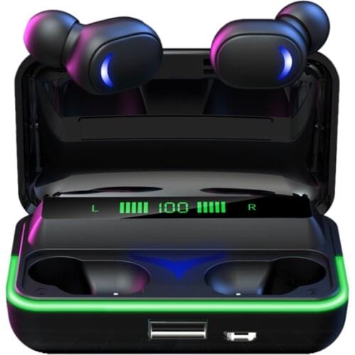 ECHILI Mini Wireless Earphone Bluetooth Headset Earbud With 850mAh Charging Box Hands-free For Phone PC Car Muisc Talk Audiobook