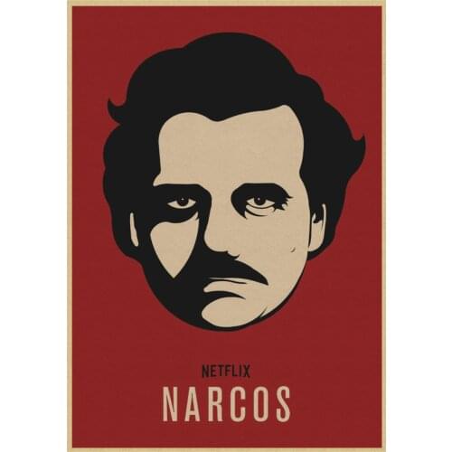 More style Season Narcos TV seriesretro Print Silk Poster Home Wall Decor 24x36inch