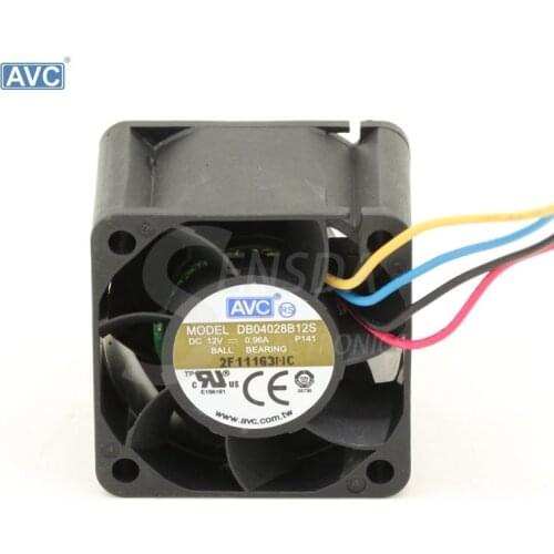 For AVC DB04028B12S P141 DC 12V 0.96A 40mm case Server cpu computer cooling fans cooler radiator 40x40x28mm
