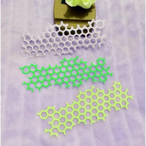 Honeycomb decoration Metal Cutting Dies for DIY Scrapbooking Album Paper Cards Decorative Crafts Embossing Die Cuts