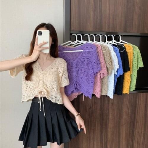 GKLJEGMML Women's Knitted T-shirts