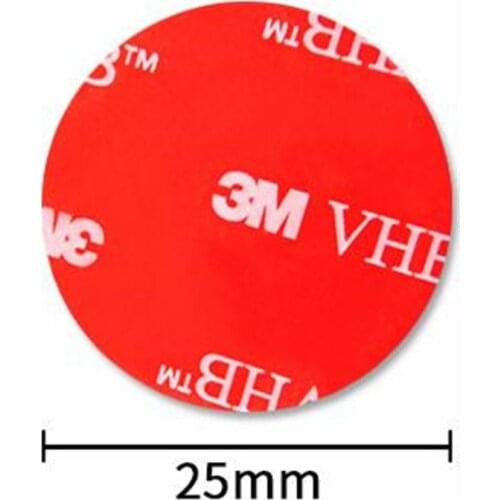 Round 25mm 3M strong adhesive double sided adhesive gray foam nano magic tape for home/auto/office gadget items thickness 0.8mm
