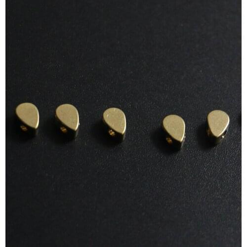 Diy brass jewelry accessories water drop single hole earrings necklace bracelet pendant luggage pendant connector