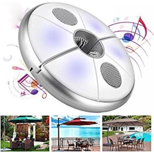 Multifunctional Sun Umbrella Light USB Charging 7 Color 48LED Light Bluetooth Speaker Outdoor Emergency Tent Light