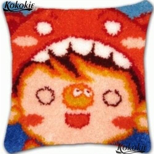 Latch hook rug kits counted cross stitch kits for embroidery cushion Patchwork Pillowcase needlework diy 3d mat sets