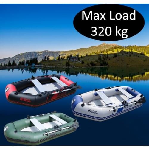 3 Person 230cm PVC Inflatable Rowing Boat Fishing Kayak Canoe Drifting Raft Dinghy Hovercraft Sailboat Surfing Sailing Ship B