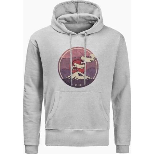 Fashion Japanese Mount Fuji Japan Personality Hoodies Mens Autumn Long Sleeve Hoodie Funny Sweatshirts Casual Streetwear Hoody