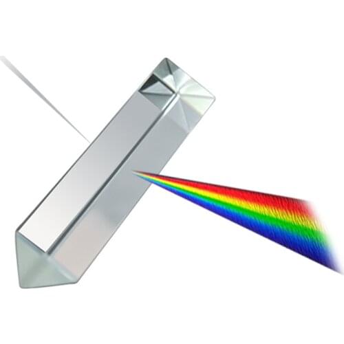 Optical Glass Right Angle Prism Rainbow Photo Props Physical Experimental Equipment Net Red Mitsubishi Mirror