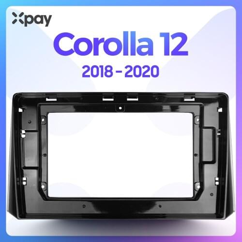 PAY 10.1-inch 2din car radio dashboard For Toyota Corolla 12 2018-2020 stereo panel for mounting car panel dual Din CD DVD frame