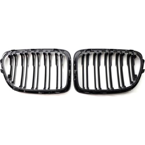 Grille Front Fits for BMW E84 X1 2011 2015 2012 Bumper Replace Mesh Black