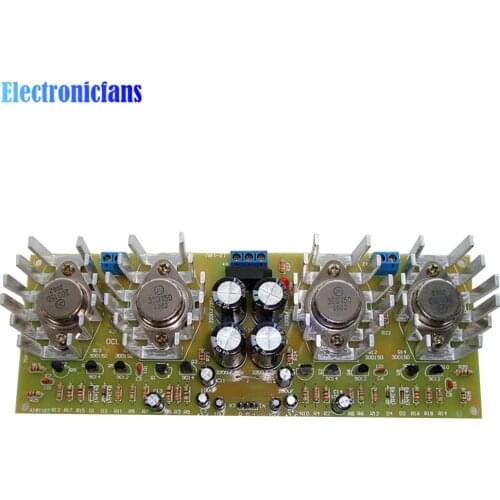 High Power OCL Amplifier Board Module 2 Channel 100W*2 100W+100W Stereo Audio Board Electronics Electric Experiment DIY Kits