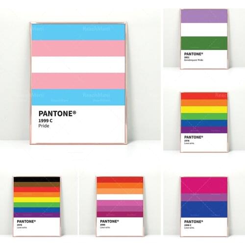 Permanent MMS Pantone, Permanent MMS, Art Mural PRIDE | Pinkoi, Comrade Art, Impression Pantone-Instant Examples