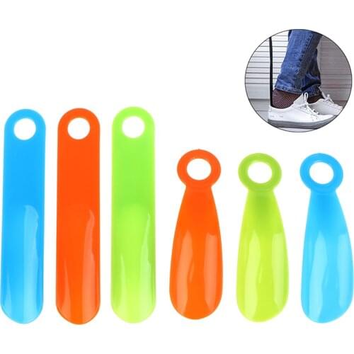 1PC Shoe Horns Professional Black Plastick Shoe Horn Spoon Shape Shoehorn Shoe Lifter Flexible Sturdy Slip