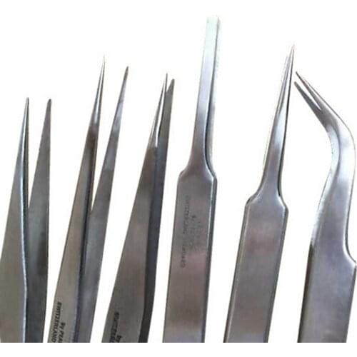 Hand Tools TS Type Precision Stainless Steel Watchmaker Repair Tweezer Anti Static Pick up Repair Tool Maintenance