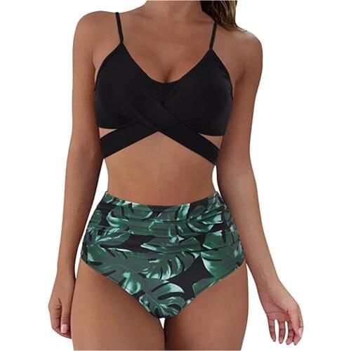 #H30 Sexy Bikini Set Women Swimwear 2020 Push Up Bandeau Brazilian Beachwear Biquini Swimsuit Women Beachwear Bathing Suit