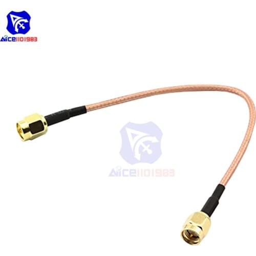 RG316 Wire Jumper 0.54ft SMA Male to SMA Male with Connecting Line RF Coaxial Coax Cable Antenna Extender Cable Adapter Jumper