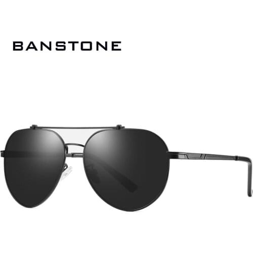 Vintage Pilot Sunglasses Men Polarized UV400 High Quality Brand Design Classic Sun Glasses For Male Retro Driver Black Shades