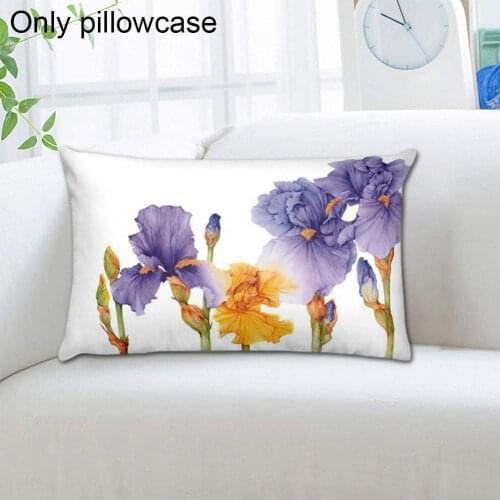Modern Art Floral Printed Pillowcase Watercolor Flower Decorative Decor Home Pillowcase Illustration Pillow Cushion Sofa F3I0
