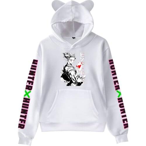 Hunter x Hunter Hoodie Anime Sweatshirt Lovely Cat Ears Kids Hoodie Boy Girl Spring Autumn Cotton Childrens hoodie Students Top