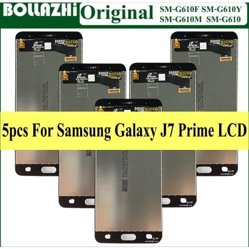 Wholesale 5 Piece For Samsung Galaxy J7 Prime G610 G610F G610M G6100 LCD Display Touch Screen Digitizer Assembly Parts