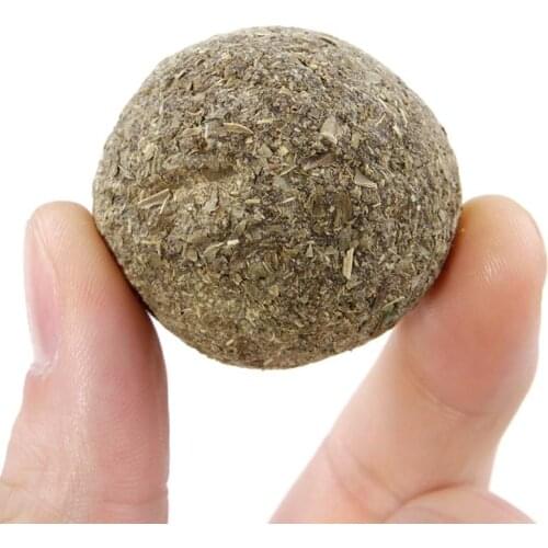 1pc Cat Catnip Ball Toy Natural Teeth Cleaning Cat Catnip Treat Cat Chew Ball Training Toy Pet Supplies Cat Favors