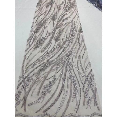 African Net Lace Fabric J-518684 High Quality Lace Elegant Nigerian Wedding Lace Fabrics Sewing French Tulle Lace