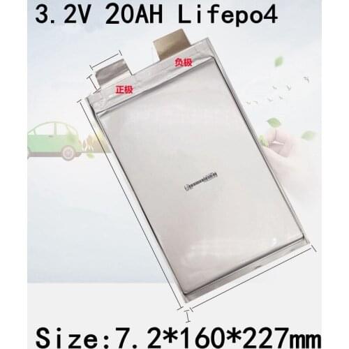 12pcs EU US Lifepo4 20ah Battery 3.2v Cell 200A 100A Amps for Diy Pack 36v 20ah EV Energy High Voltage Power Supply Rate Bateria