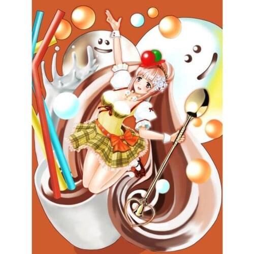 New 5D DIY Full Round/Square Diamond Painting Cartoon Girl 3D Embroidery Cross Stitch Rhinestone Mosaic Home Dector Gift YC82