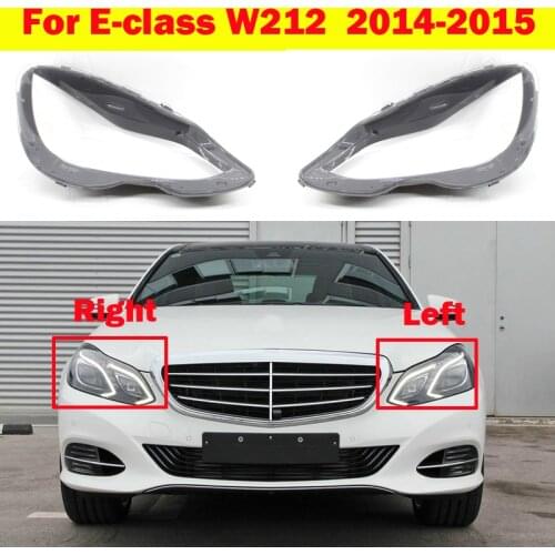 For Mercedes-Benz E-class W212 Car Front Lampshade Auto Headlight Cover E200L E260L E280L E300L E350L Glass Lens Case 2014-2015