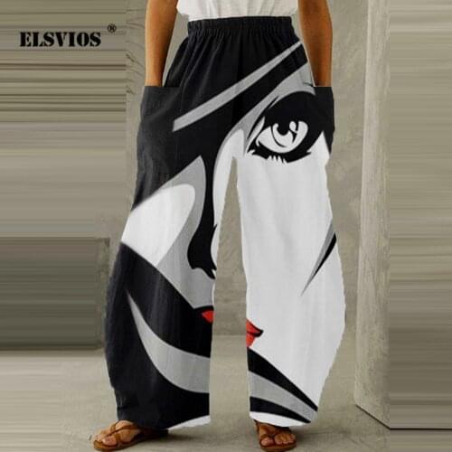 Casual Summer Women Cotton Linen High Waist Wide-leg Long Pants Loose Elegant Office Lady Simple Trousers Fashion Pocket Pants