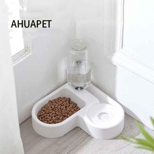 Water Bottle For Dogs Food Dispenser Automatic Feeder For Cats Automatic Feeder Cats Drinker Food Water Dispenser Pet Bowl Dish