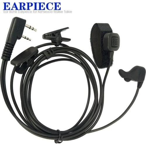 Finger PTT Ear Bone Vibrate Earpiece Headset Mic For Wouxun Quansheng Kenwood TK-3107 Baofeng UV-5R BF-888S TYT Walkie Talkie