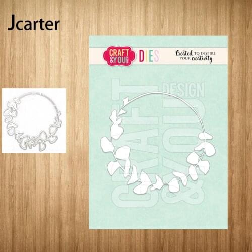 Circle Leaves Metal Cutting Dies Shape for Scrapbooking Handmade Craft Die Cut Stencil Card Make Mould Sheet Decoration Design