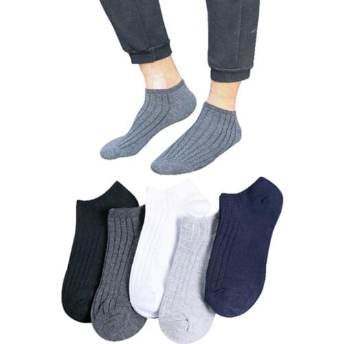 5 Pairs Men Socks Cotton Meias Casual Ankle Socks High Quality Sheer Mens Short Sock Cheap Calcetines Hombre Male Man Socks Sox