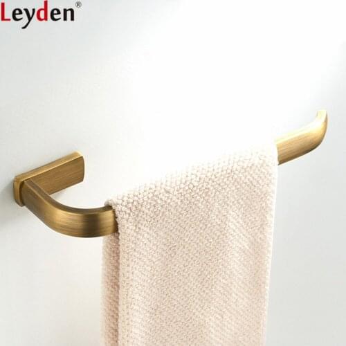 Leyden New Antique Brass Towel Ring Wall Mounted Lavatory Towel Holder Towel Hanger Bath Towel Bar Bathroom Accessories