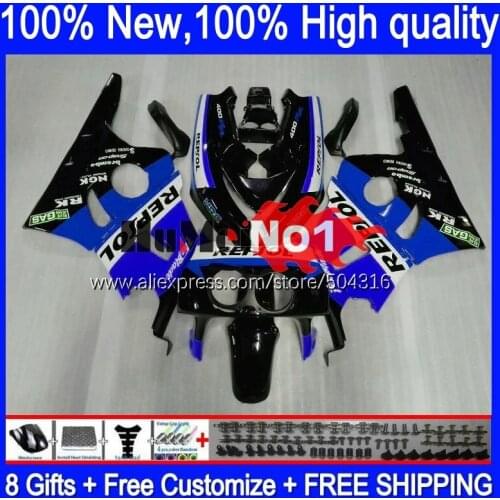 CBR400 RR For HONDA CBR 400 RR 400RR 1988 1989 1990 1991 1992 1993 136MC.95 blue black CBR400RR NC23 88 89 90 91 92 93 Fairing