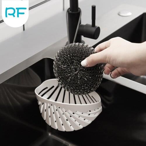 Sink Shelf Soap Sponge Drain Rack Silicone Storage Basket Bag Faucet Holder Adjustable Bathroom Holder Sink Kitchen Accessorie