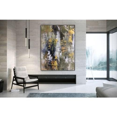 Nordic Triple hand-painted Abstract Oil Painting For Living Room Decorative Painting Home Decoration Paintings Wall Art