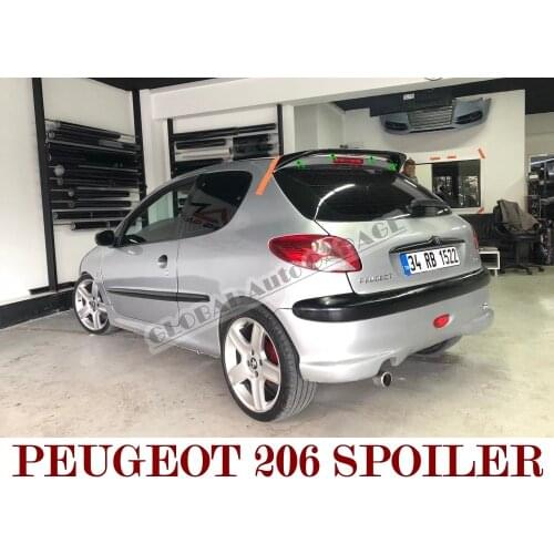 For Peugeot 206 Hatchback Spoiler 1998-2013 Auto Accessory Universal Spoilers Car Antenna Car Styling Diffüser Flaps Splitter