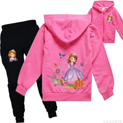 Sofia Kids Hoodies for Cartoon Childrens Sweatshirt for Game Boys Girls Sweat Shirt Child Hoodies Clothes pants 2pcs Set